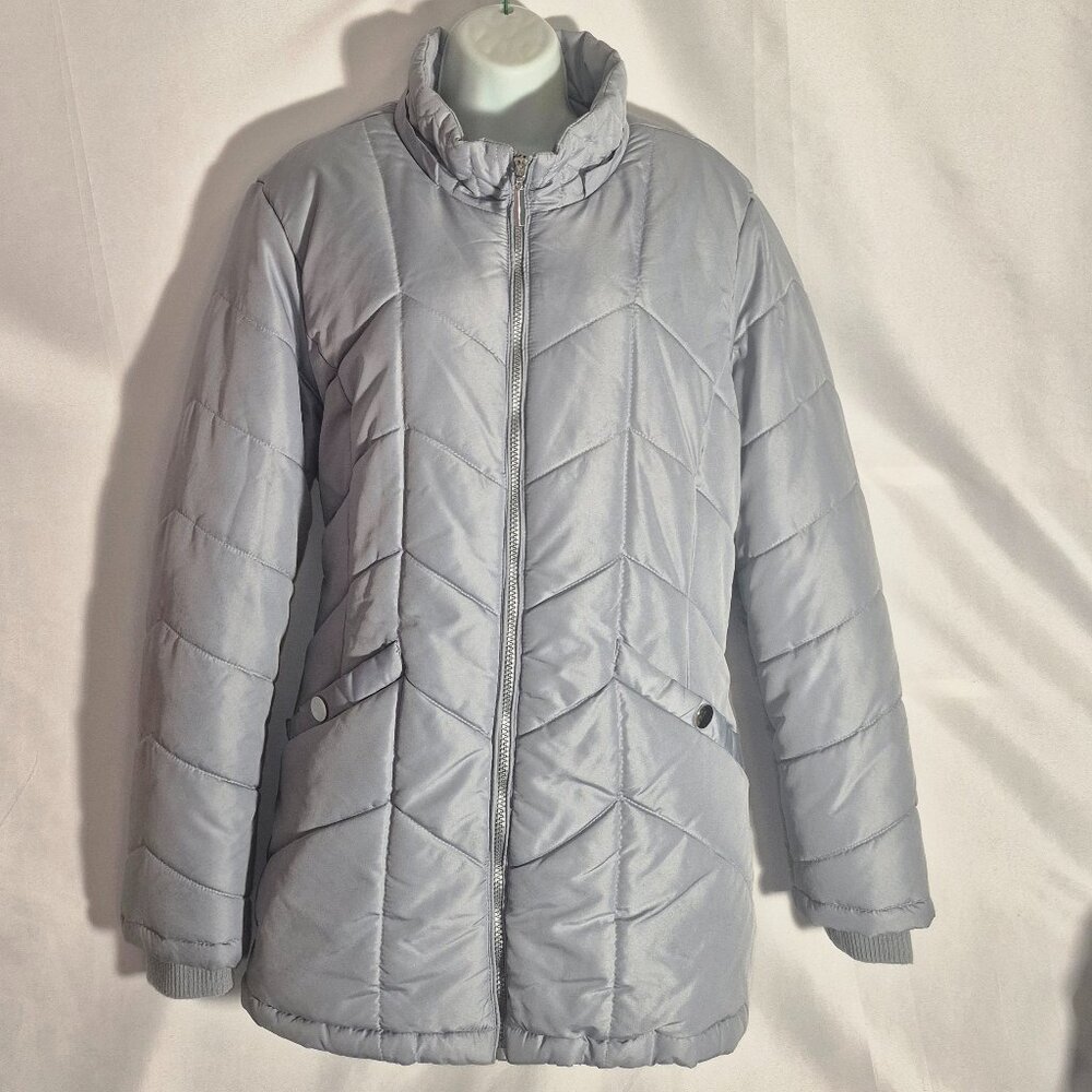 Details International puffer style jacket grey in size XL